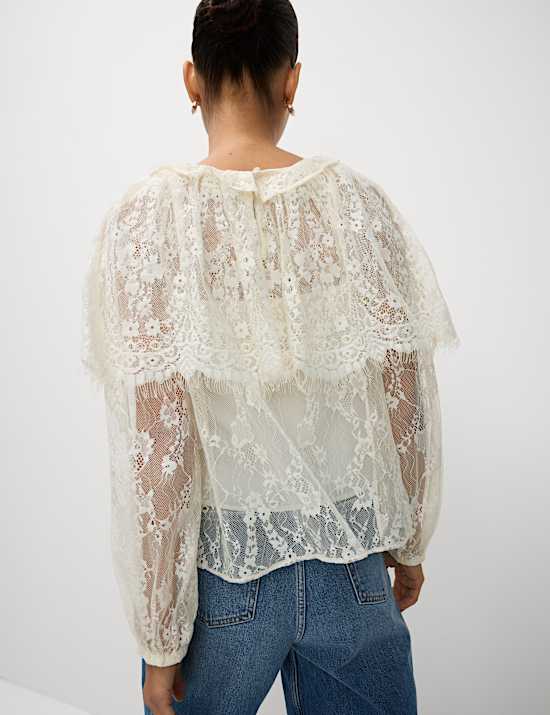 Lace Round Neck Blouse