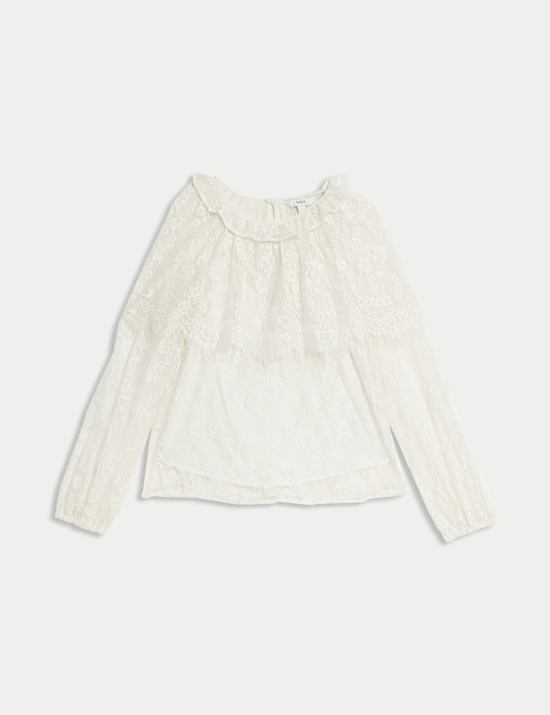 Lace Round Neck Blouse