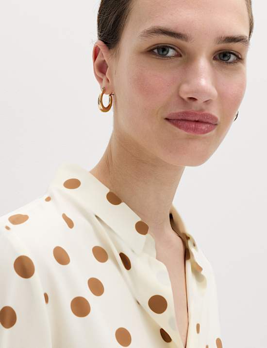 Chemise avec encolure et imprim&eacute;