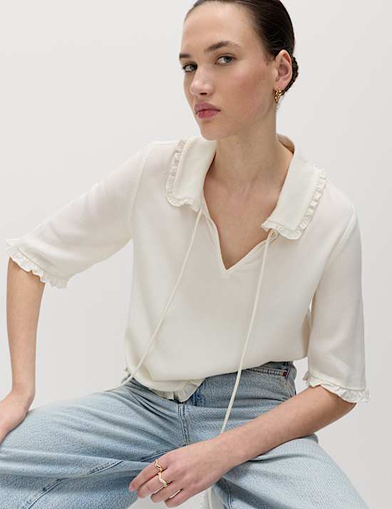Frill Detail Top