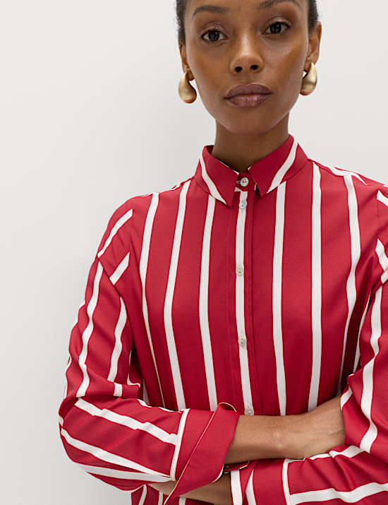 Geometric Collared Shirt