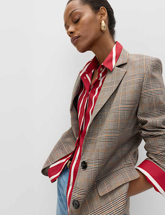 Geometric Collared Shirt