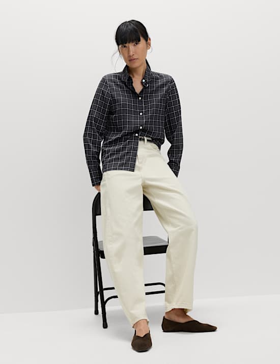 Striped Shirt Collared Shirt