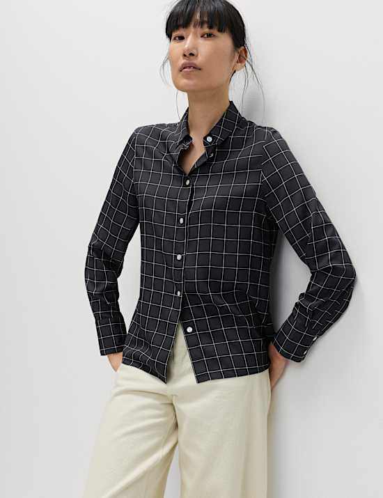 Striped Shirt Collared Shirt