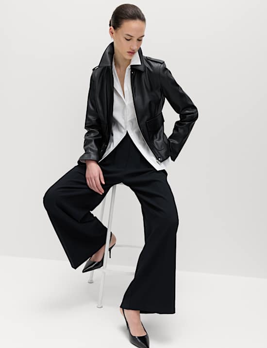 Pure Cotton Back Belt Detail Shirt