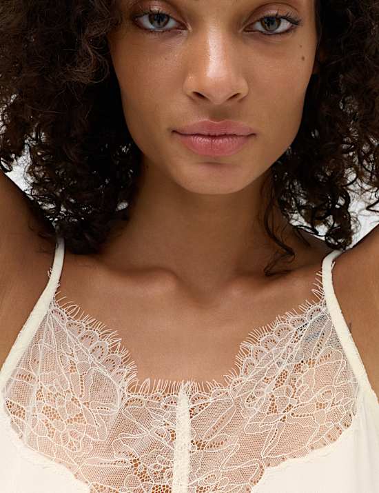 Lace Detail V-Neck Cami Top