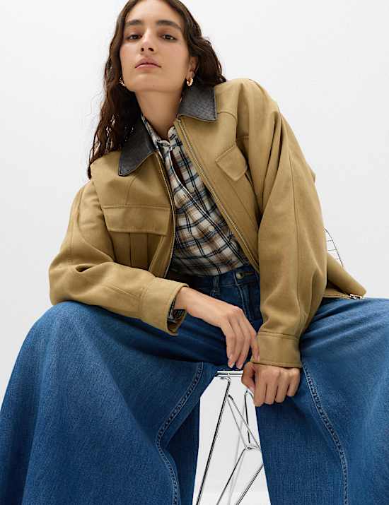 Pure Cotton Checked Collared Shirt