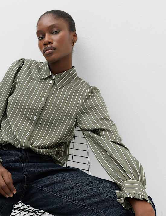 Striped Collared Shirt