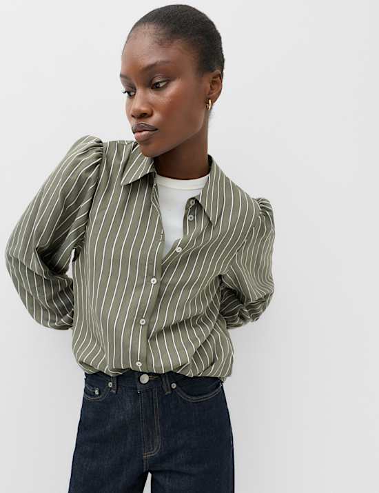 Striped Collared Shirt