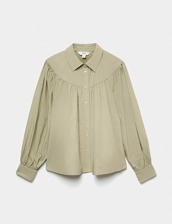 Lyocell Rich Western Style Collared Shirt