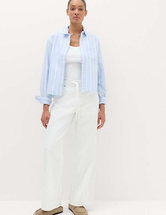 Pure Cotton Striped Oxford Shirt