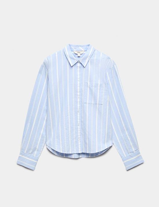 Pure Cotton Striped Oxford Shirt