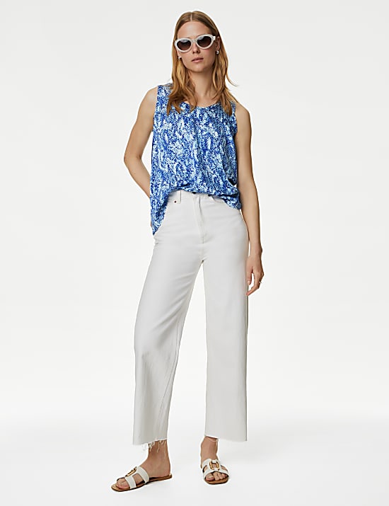 Printed Regular Fit Cami Top