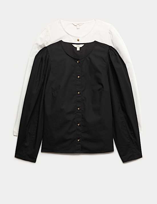 2 Pack Pure Cotton Blouses