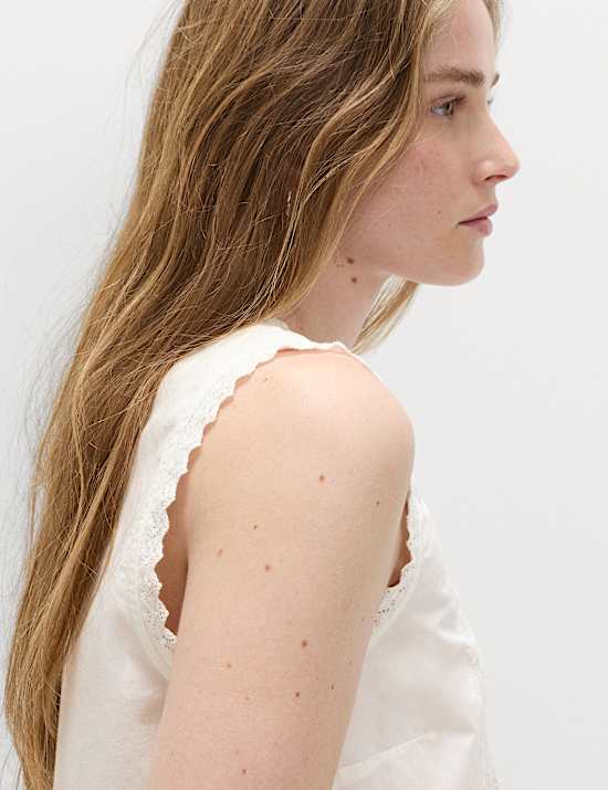 Pure Cotton Embroidered Top