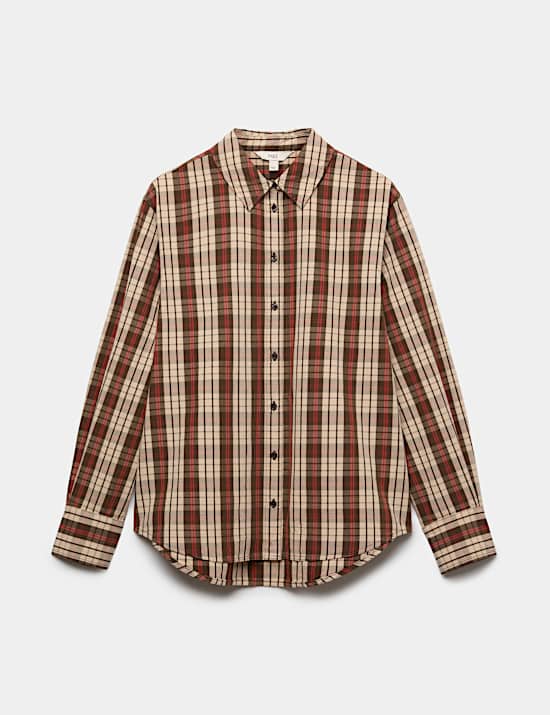 Chemise 100 % coton &agrave; carreaux