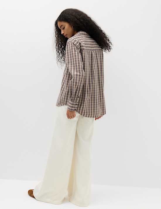 Pure Cotton Checked Shirt