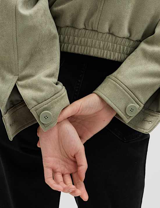 Suedette Harrington Jacket