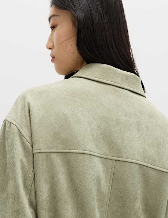 Suedette Harrington Jacket