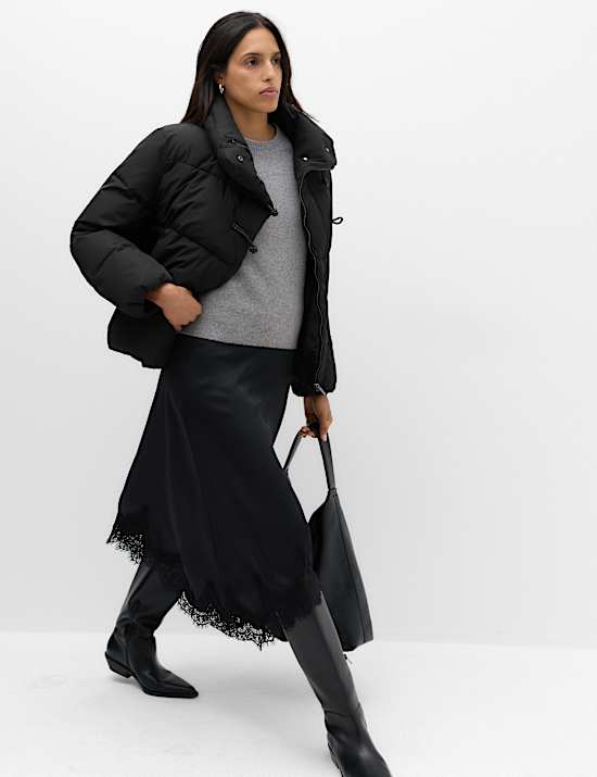 Thermowarmth Padded Funnel Neck Puffer Jacket