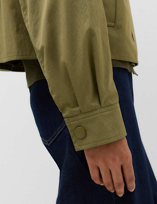 Cotton Rich Double Breasted Utility Jacket