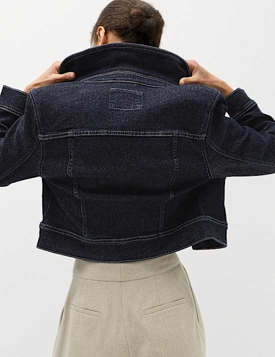 Denim Cropped Jacket
