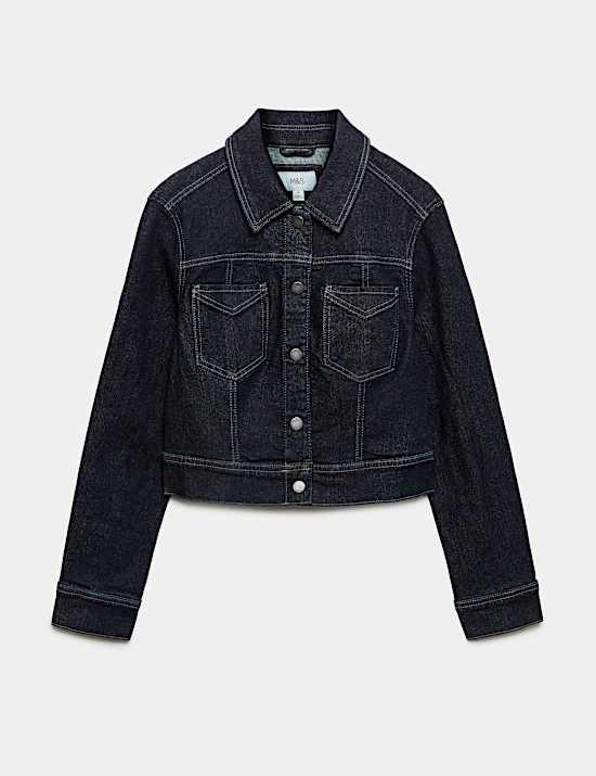 Denim Cropped Jacket