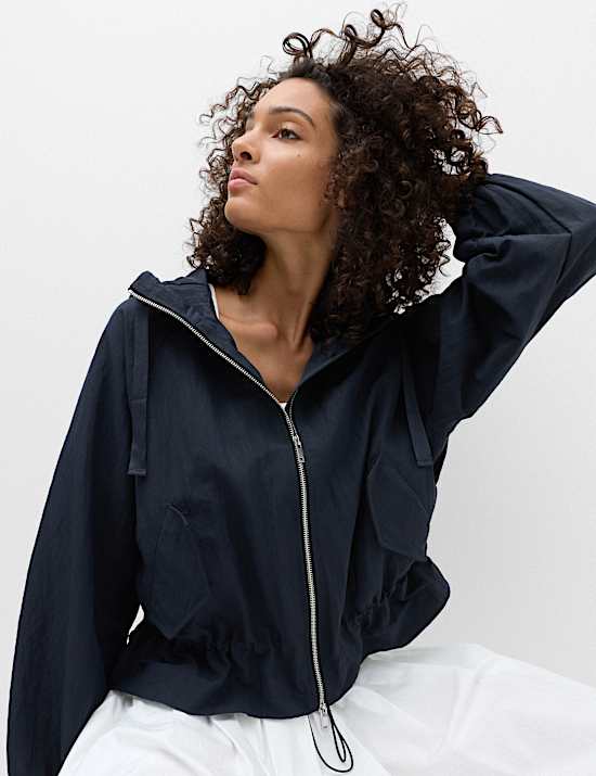 Peplum Parka Jacket