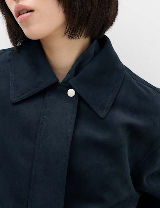 Suedette Bomber Jacket
