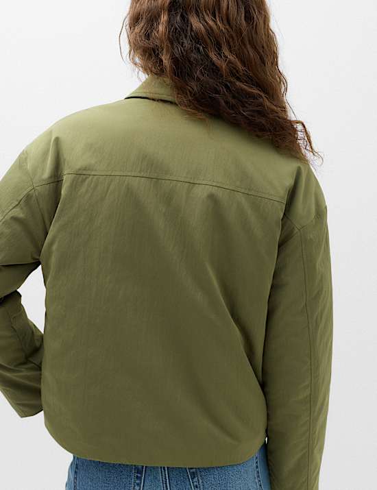 Padded Collared Short Jacket