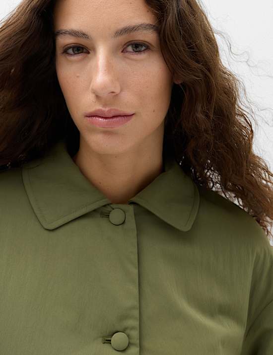 Padded Collared Short Jacket