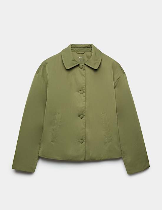 Padded Collared Short Jacket