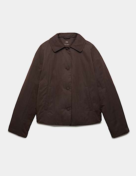 Padded Collared Short Jacket