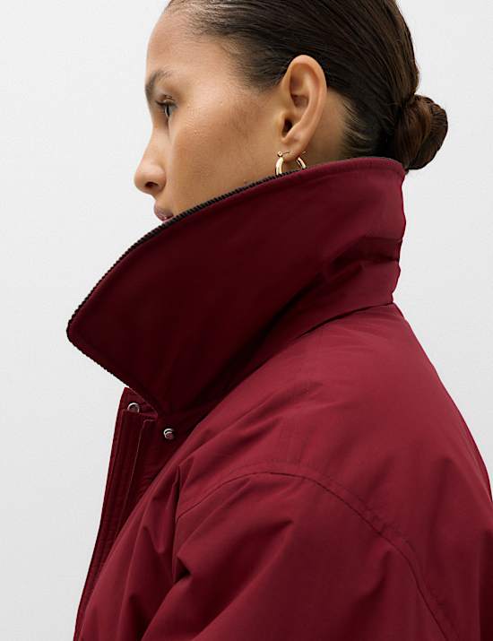 Thermowarmth&trade; Cord Collar Short Padded Jacket