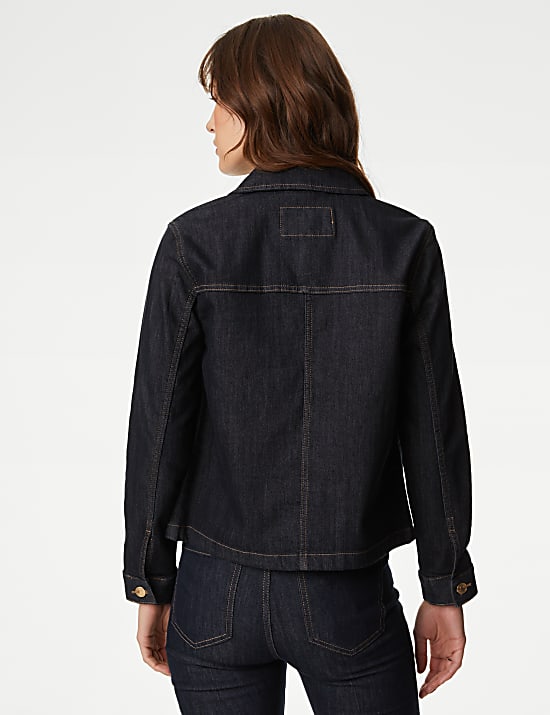 Veste pratique en jean de coton