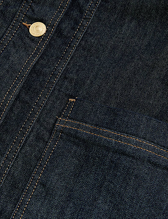 Veste pratique en jean de coton