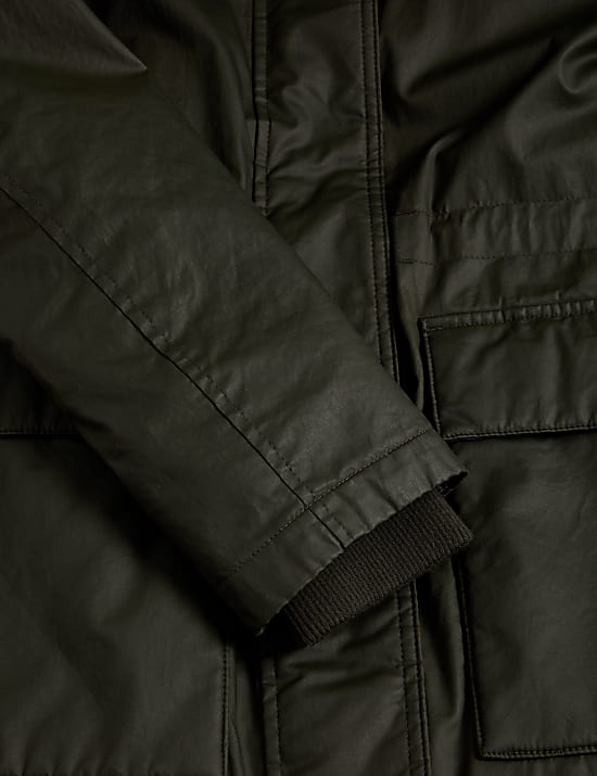 Stormwear&trade; Waxed Faux Fur Lined Hooded Parka