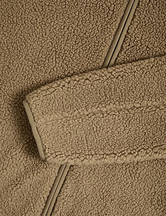 Borg Lightweight Funnel Neck Jacket