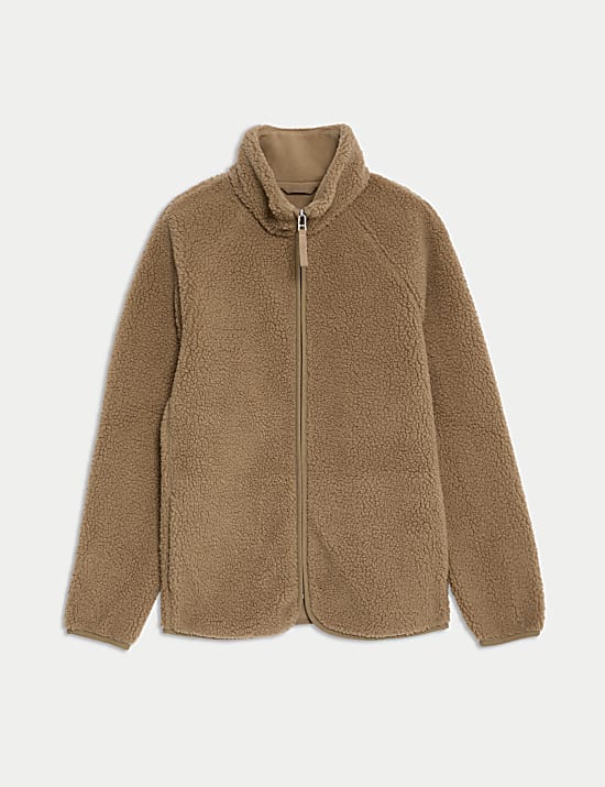 Borg Lightweight Funnel Neck Jacket