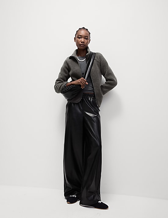 Licht jack met opstaande kraag en borgvoering