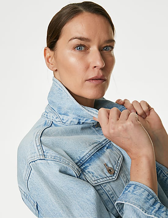 Denim Cropped Jacket