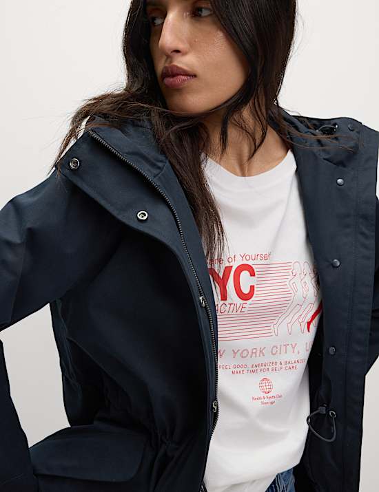 Stormwear&trade; Hooded Rain Jacket with Cotton