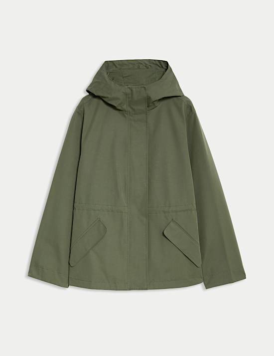Stormwear™ Hooded Rain Jacket with Cotton