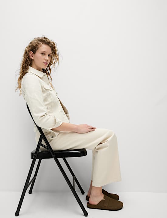 Pure Cotton Denim Trucker Jacket