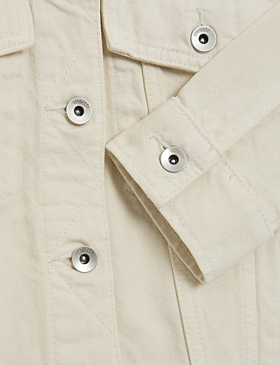 Pure Cotton Denim Trucker Jacket