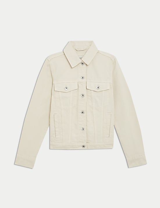 Pure Cotton Denim Trucker Jacket