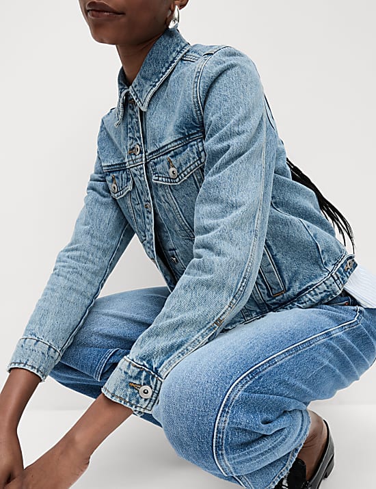 Pure Cotton Denim Jacket