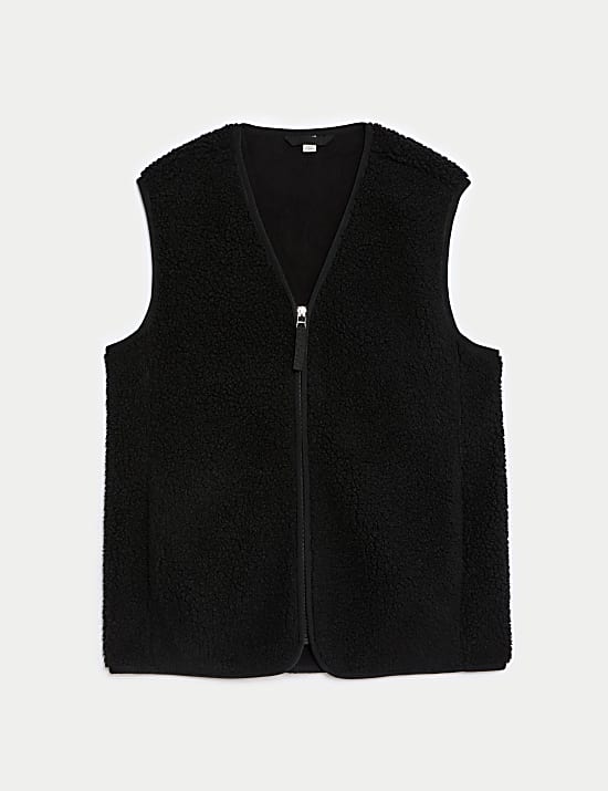 Borg Lightweight Collarless Gilet