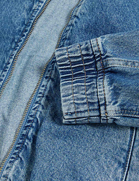 Τζιν τζάκετ Harrington με χαλαρή εφαρμογή