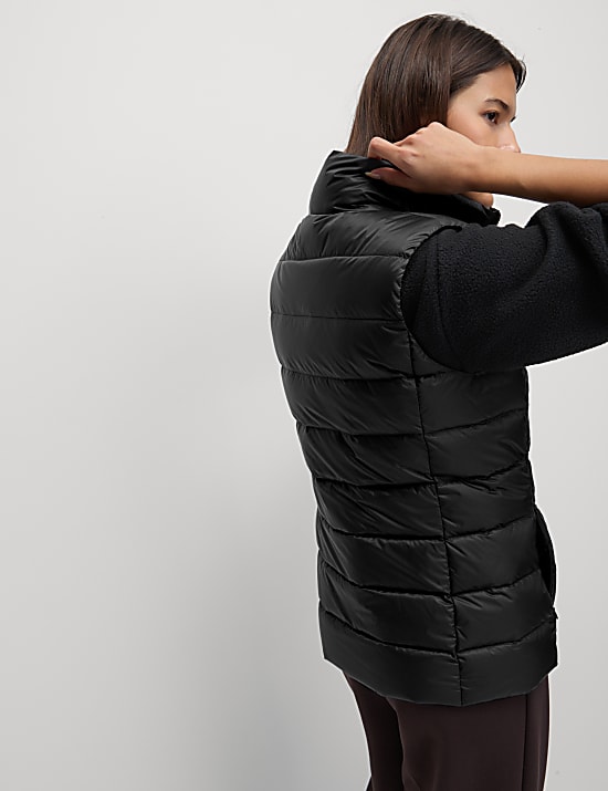 Feather & Down Quilted Packaway Puffer Gilet